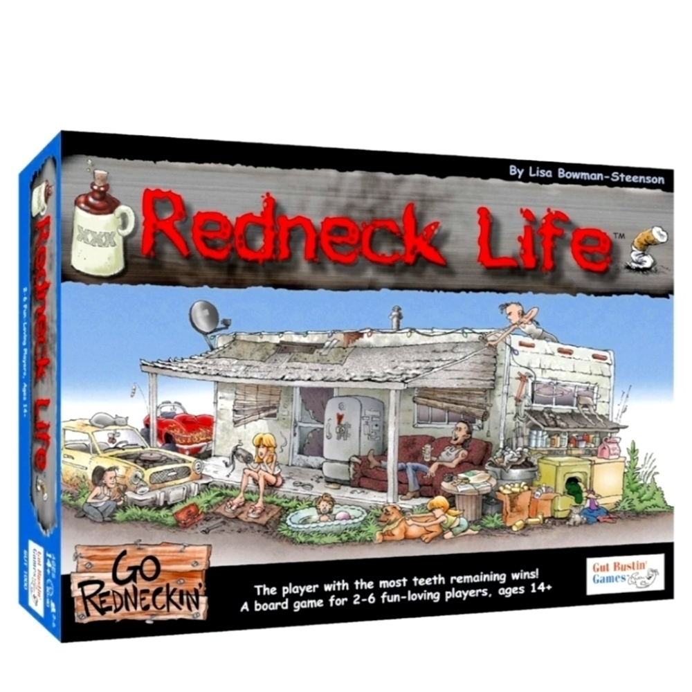 Redneck Life Board Game & bustin'a gut expansion pack, new sealed